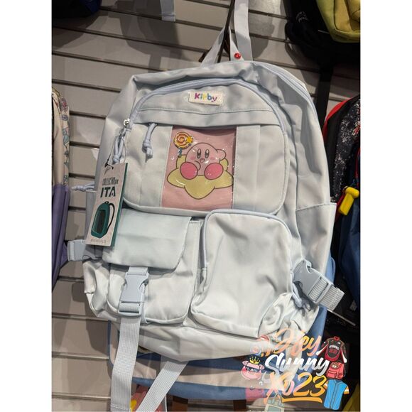 Kirby Pastel Blue Multi Pocket Backpack main image 6